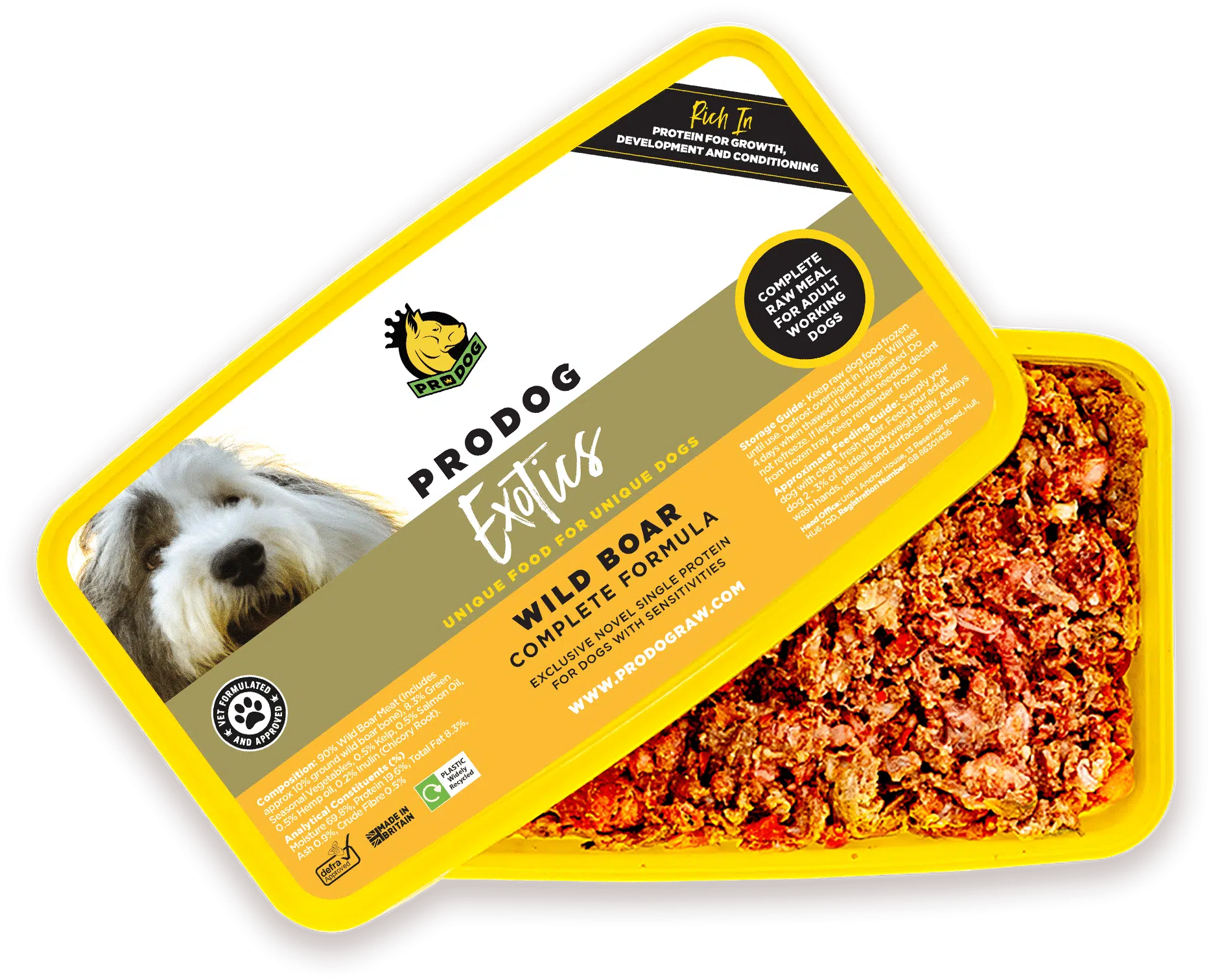 wild boar raw dog food