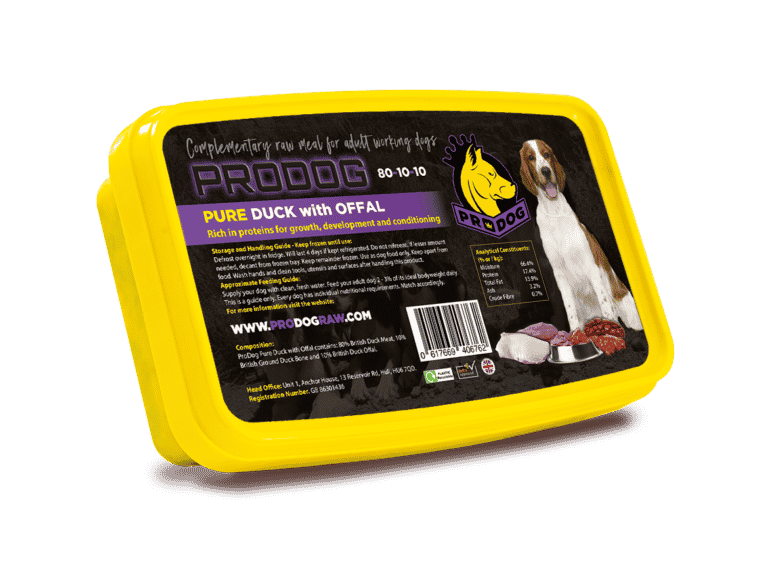 pure raw duck dog food